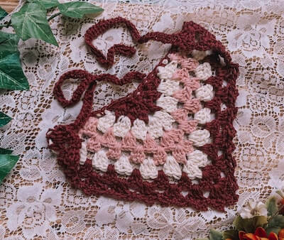 Crochet Hair Scarf Bandana Pattern by Jelly Donut Knits