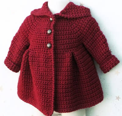 Crochet Hooded Pixie Baby Jacket Pattern by You Crochet Patterns