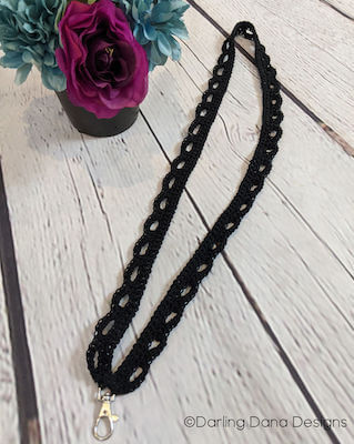 Crochet Lacey Linda Lanyard Pattern by Darling Dana Designs