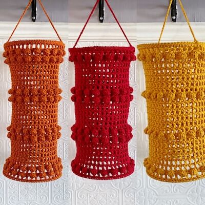 Crochet Lantern Home Decor Pattern by Crochet Mazing