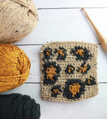 Crochet Leopard Stitch by E'Claire Makery