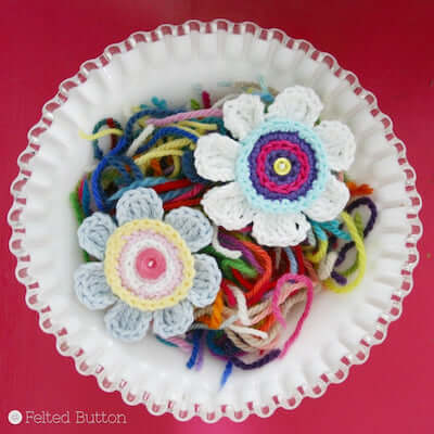 Crochet Olivia's Flower Pattern by Felted Button