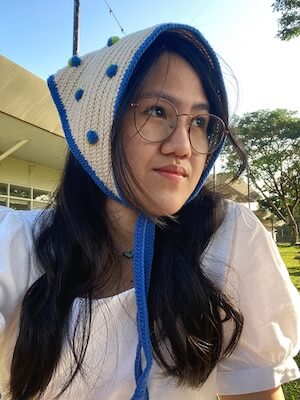 Crochet Strawbebi Headscarf Pattern by By Red Bean