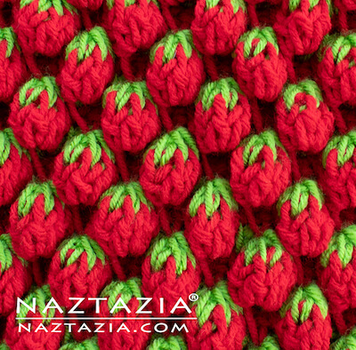 Crochet Strawberry Stitch by Naztazia
