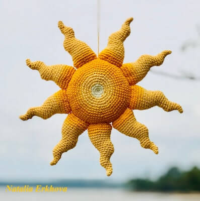 Crochet Sun Pattern by Crochet By Nata Erkhova