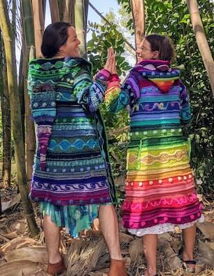 Crochet Technicolor Dream Coat Pattern by Earth Tricks