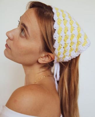 Crochet Vintage Bandana Pattern by Brittany Alice Crochet