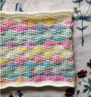 crochet wave stitch tutorial