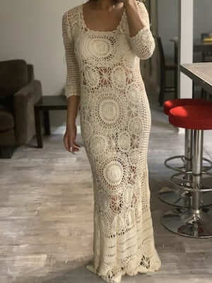 Crochet Wedding Dress Pattern by The Posh Crochet