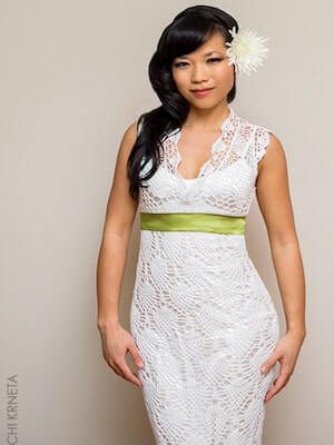 Crochet Wedding Dress Pattern by Chik Designs