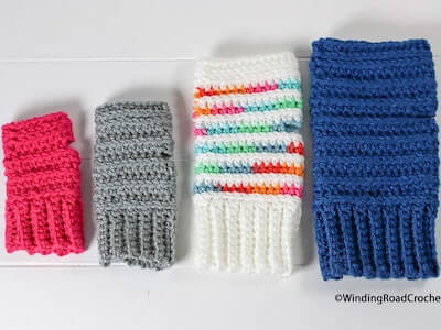 Crochet Wrist Warmers Pattern by Winding Road Crochet