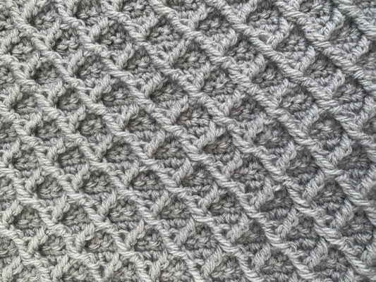 diamond crochet stitch Tutorial