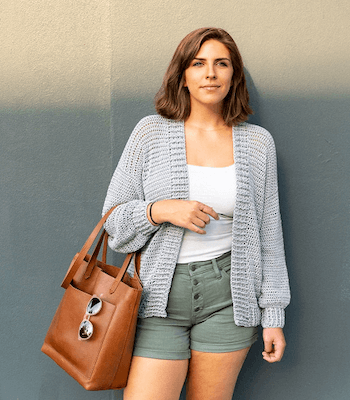 Easy Crochet Cardigan Pattern by Sewrella