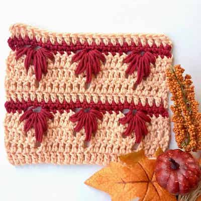 Extreme Drop Leaf Crochet Stitch by Nana's Crafty Home