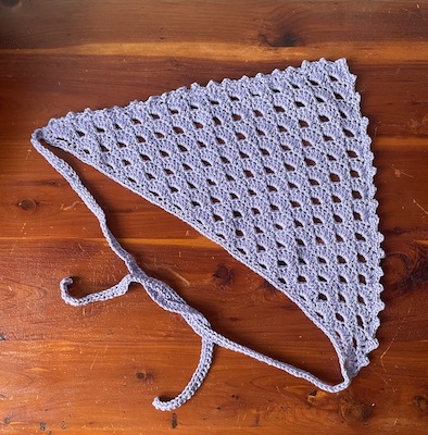 Eyelet Free Crochet Bandana Pattern by Holle Cropper Craft