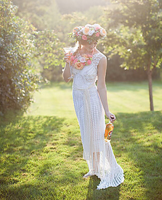 Free Crochet Wedding Dress Pattern by Melissa Floyd