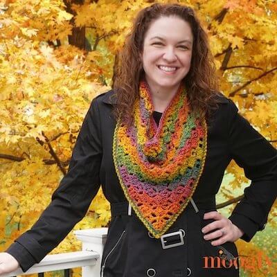 Harvest Bandana Cowl Crochet Pattern by Moogly