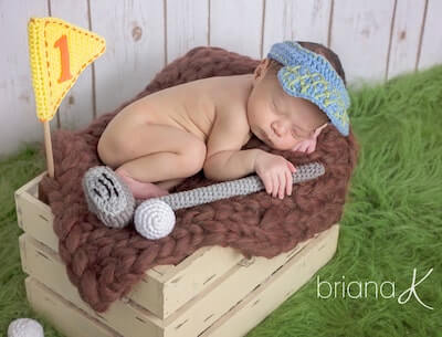 Little Golfer Crochet Pattern by Briana K Designs