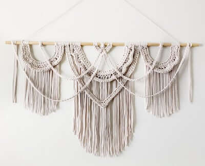 Macrame Inspired Crochet Wall Hanging Pattern by Meghan Makes Do