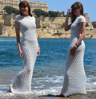 Seamless Crochet Wedding Dress Pattern by Concept Creative Store