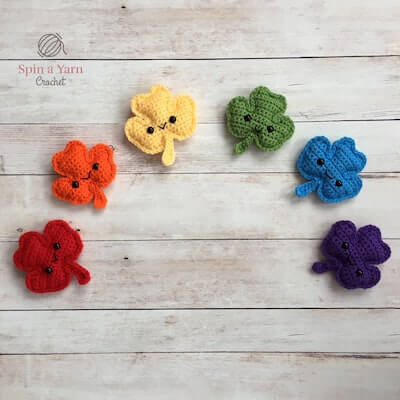 Amigurumi Crochet Clover Pattern by Spin A Yarn
