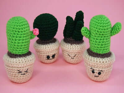 Succulent Amigurumi Free Pattern by Furls Crochet