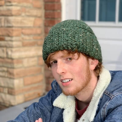 Super Bulky Crochet Men's Hat Pattern by Pretty Darn Adorable