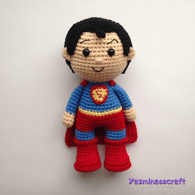 Superman Amigurumi Pattern by Minasscarft