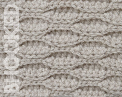 Textured Wave Crochet Stitch by B.Hooked Crochet