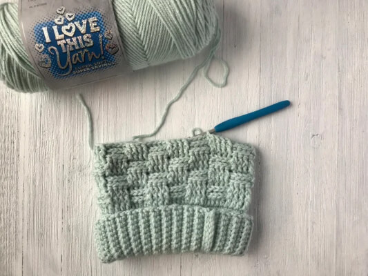 basket weave crochet stitch tutorial