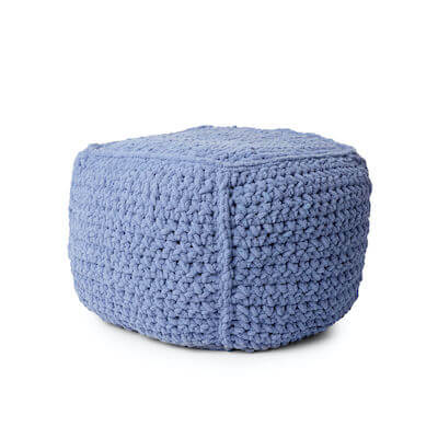 Bernat Crochet Pouf Pattern by Yarnspirations