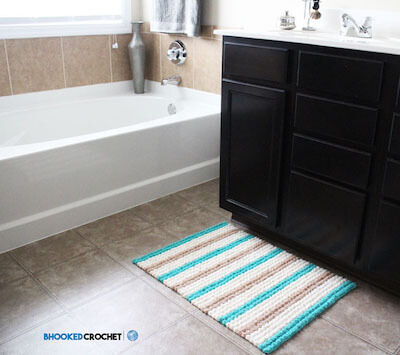 Bobble Crochet Bath Mat Pattern by B.Hooked Crochet