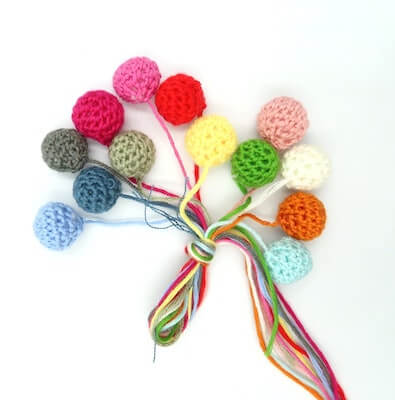 Craft Crochet Button Pattern by Knitting With Chopsticks