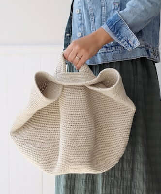 Crochet Auden Shopping Bag Pattern by Lakeside Loops
