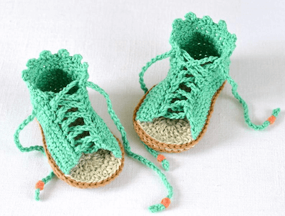 Crochet Baby Gladiator Sandals Pattern by Matilda's Meadow