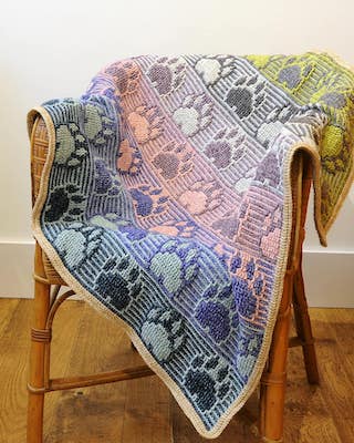 Crochet Big Paws Blanket Pattern by Sooz Jewels