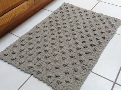 Crochet Bumpy Bath Mat Pattern by Kathy's Crochet Closet