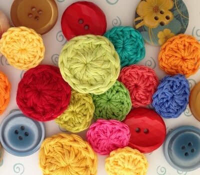 Crochet Button Pattern by Craftsy