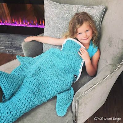 Crochet Dolphin Blanket Pattern by MJs Off The Hook Designs