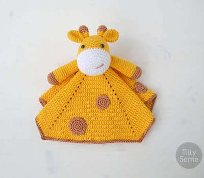 Crochet Giraffe Lovey Pattern by Tilly Some