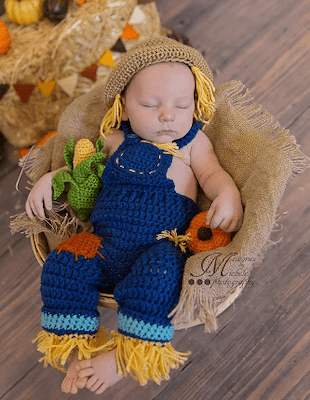 Crochet Halloween Baby Outfit Pattern by AMK Crochet