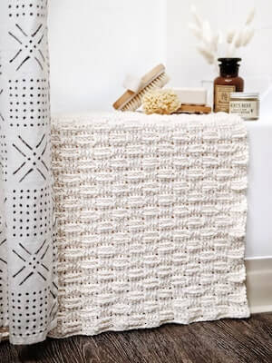 Crochet Woven Bath Mat Pattern by Darling Jadore