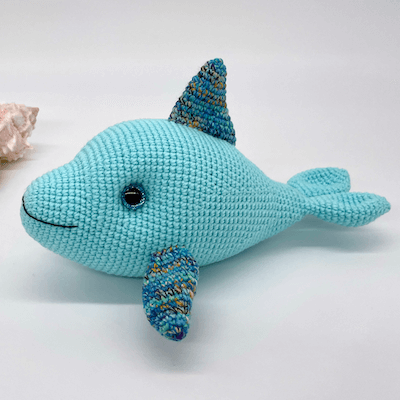 Free Crochet Dolphin Pattern by Cuddly Stitches Craft