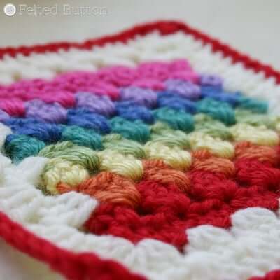 Granny Stripe Squared Crochet Pattern by Felted Button