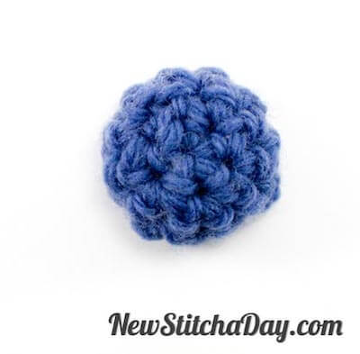 How To Crochet A Button by New Stitch A Day