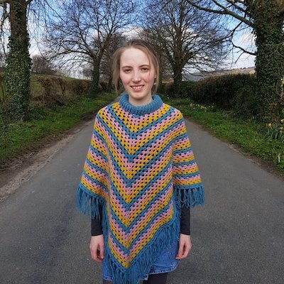 Iris Poncho Crochet Pattern by Parsley And Paisley