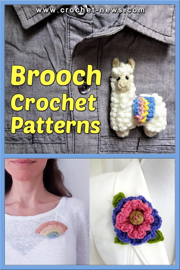 CROCHET BROOCH PATTERNS