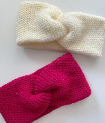 Beginner Twist Headbands Crochet Slip Stitch Pattern by Daisy Farm Crafts
