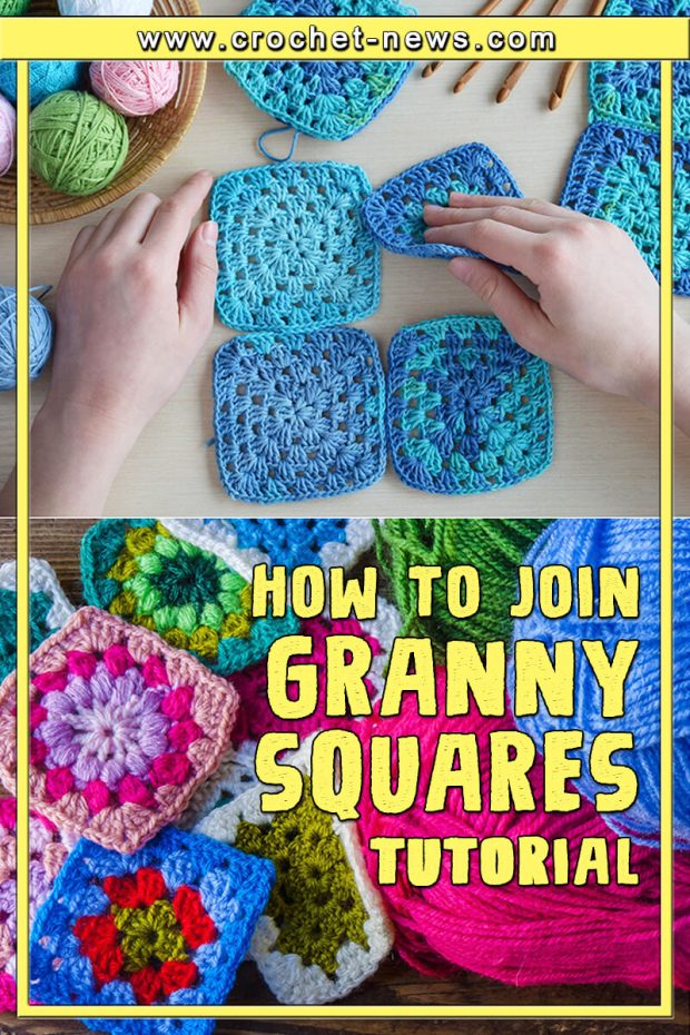 HOW TO JOIN GRANNY SQUARES WRITTEN TUTORIAL