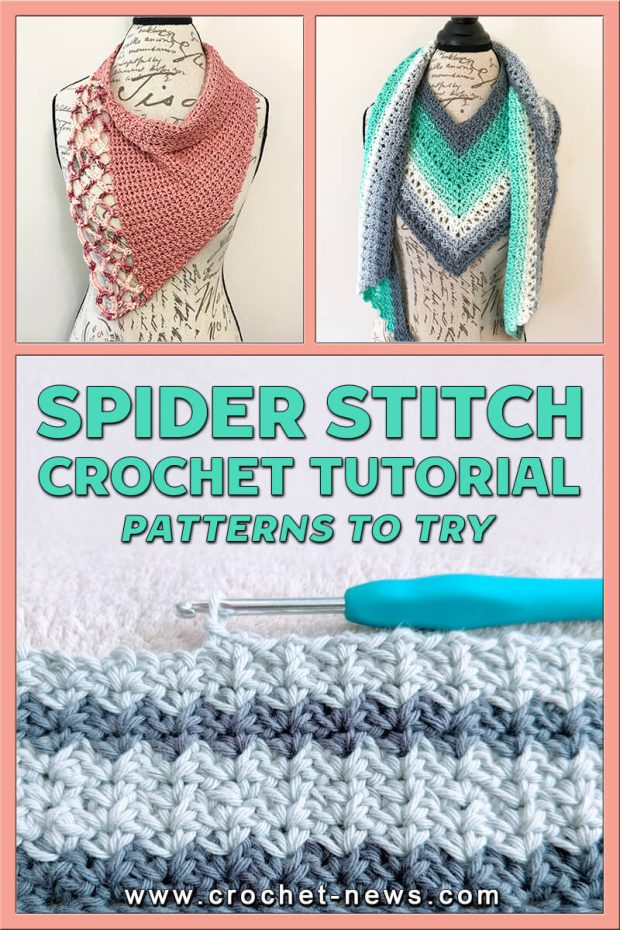 SPIDER STITCH CROCHET TUTORIAL WITH PATTERNS TO TRY